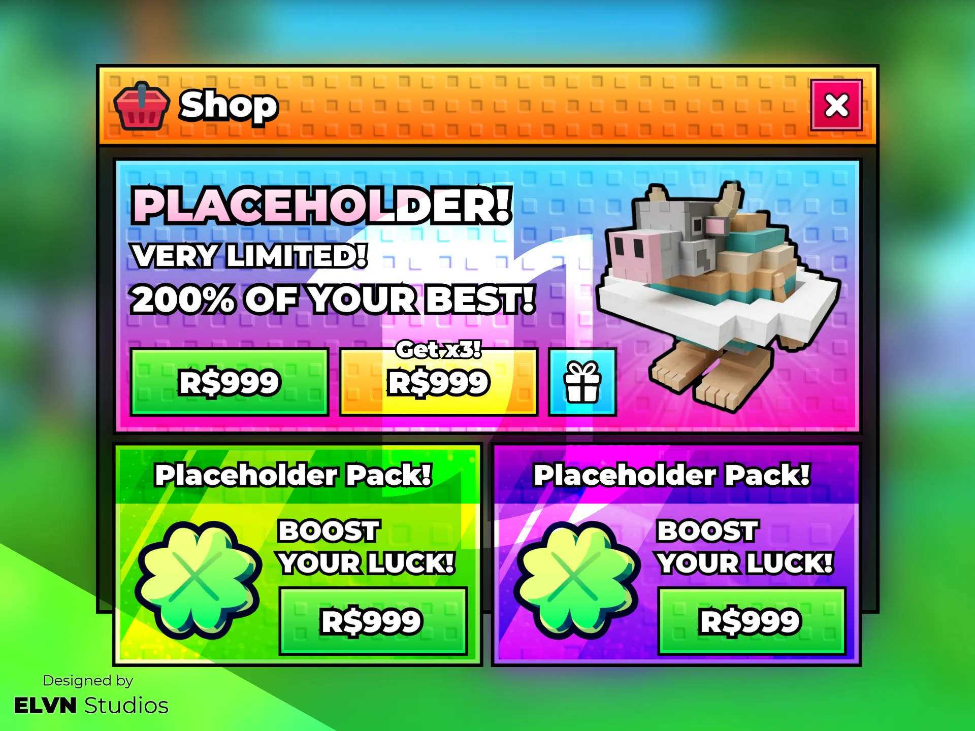 Studded Glow Gamepass Shop — Shop