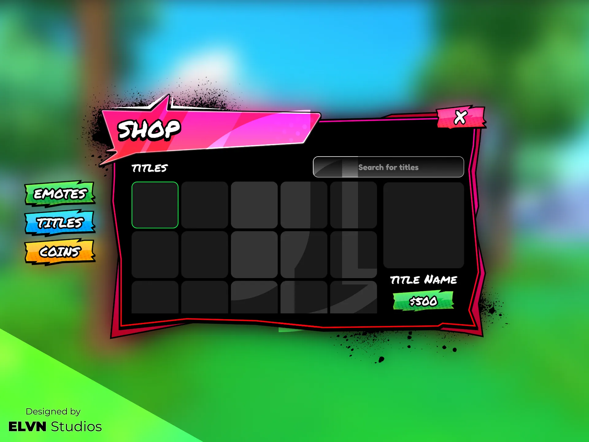 Funky Spray Paint Theme — Shop