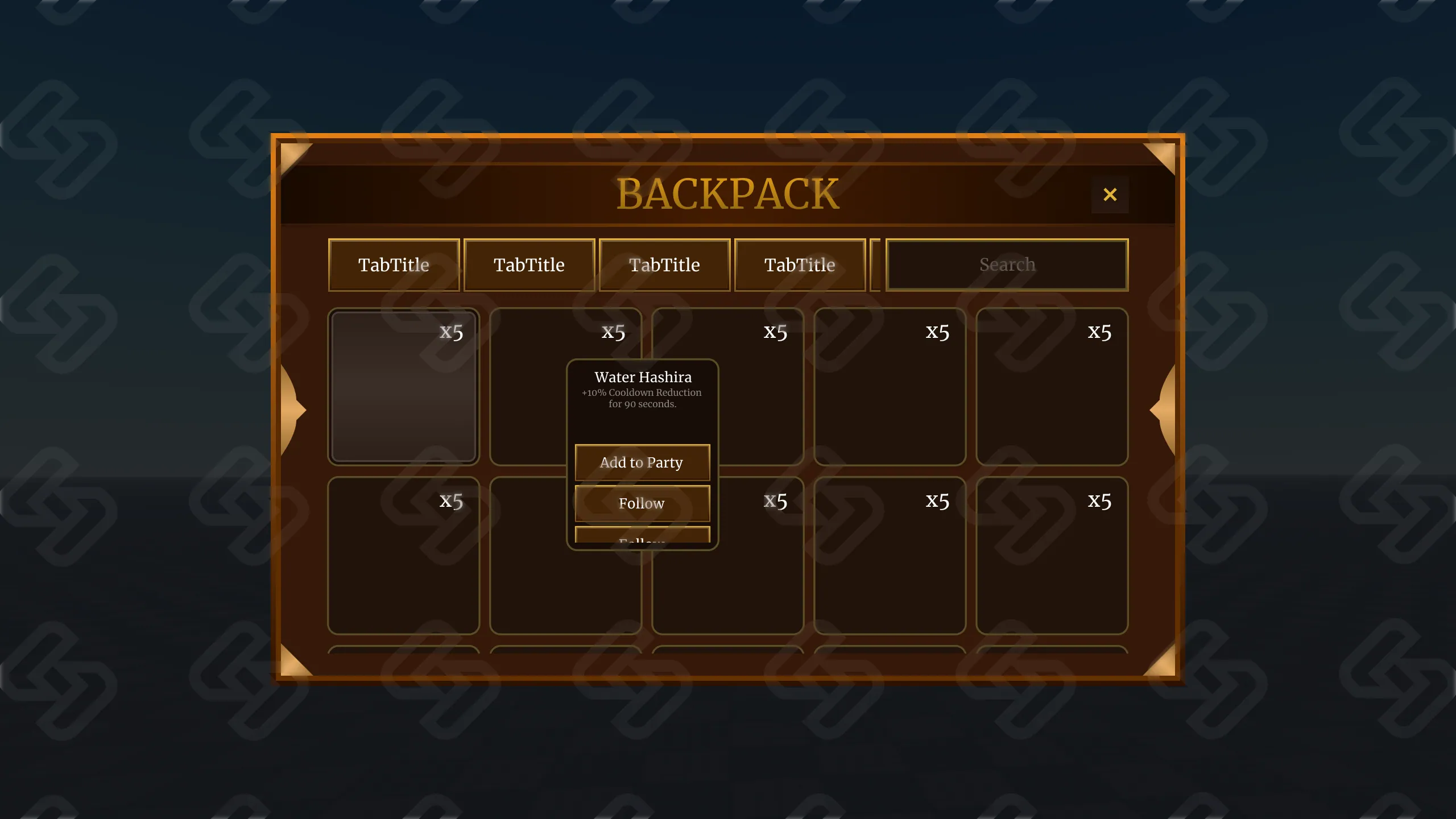 Bannerfall — Backpack