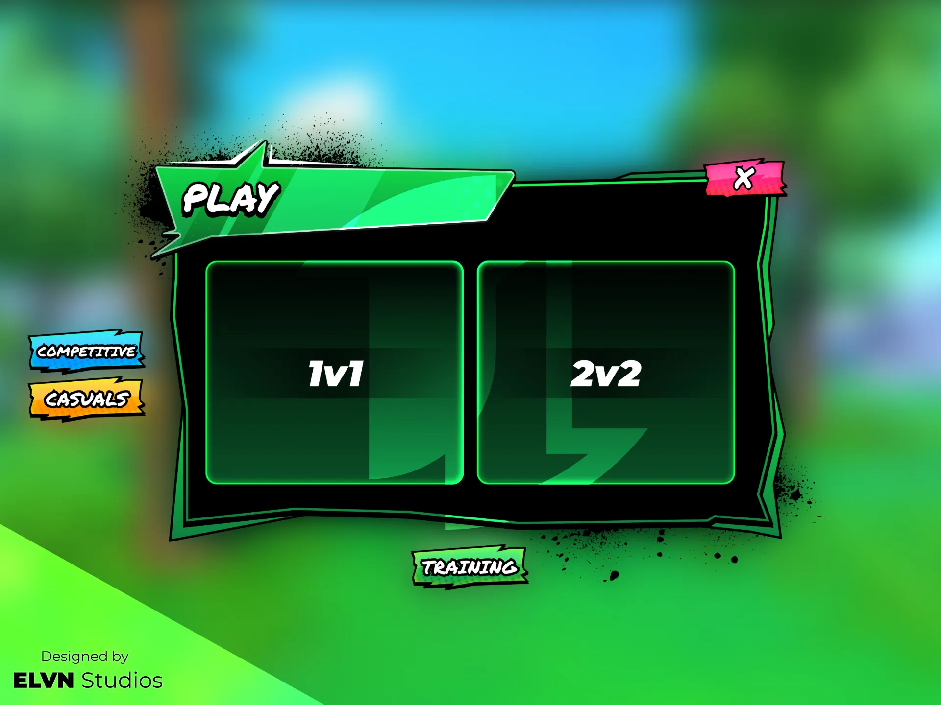 Funky Spray Paint Theme — Mode Select