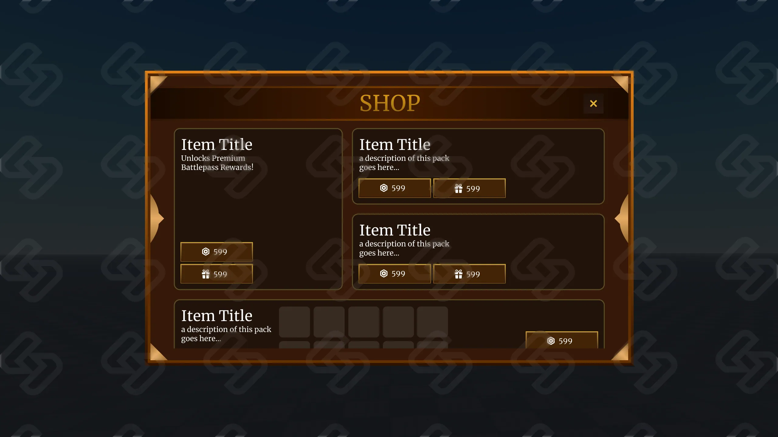 Bannerfall — Shop