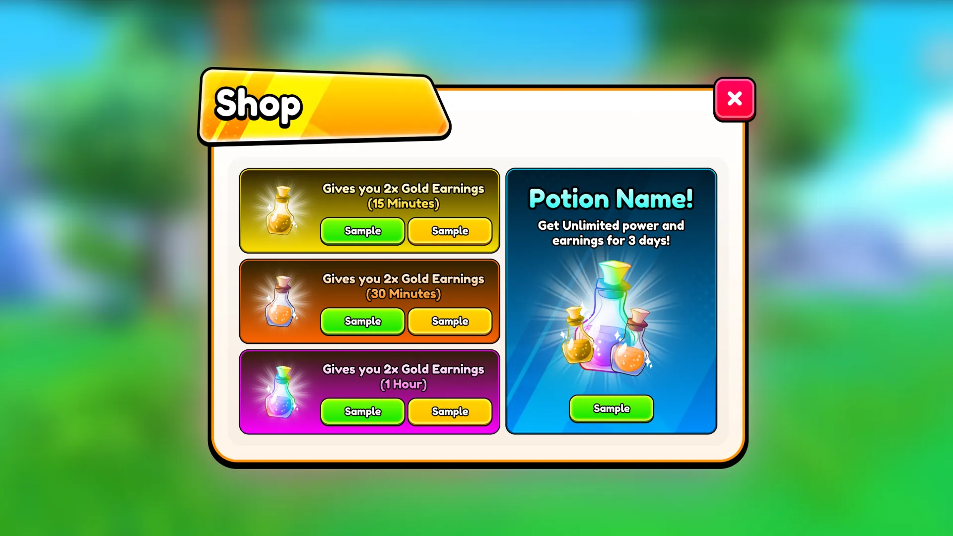Candy Bar 3 Light Mode — Shop
