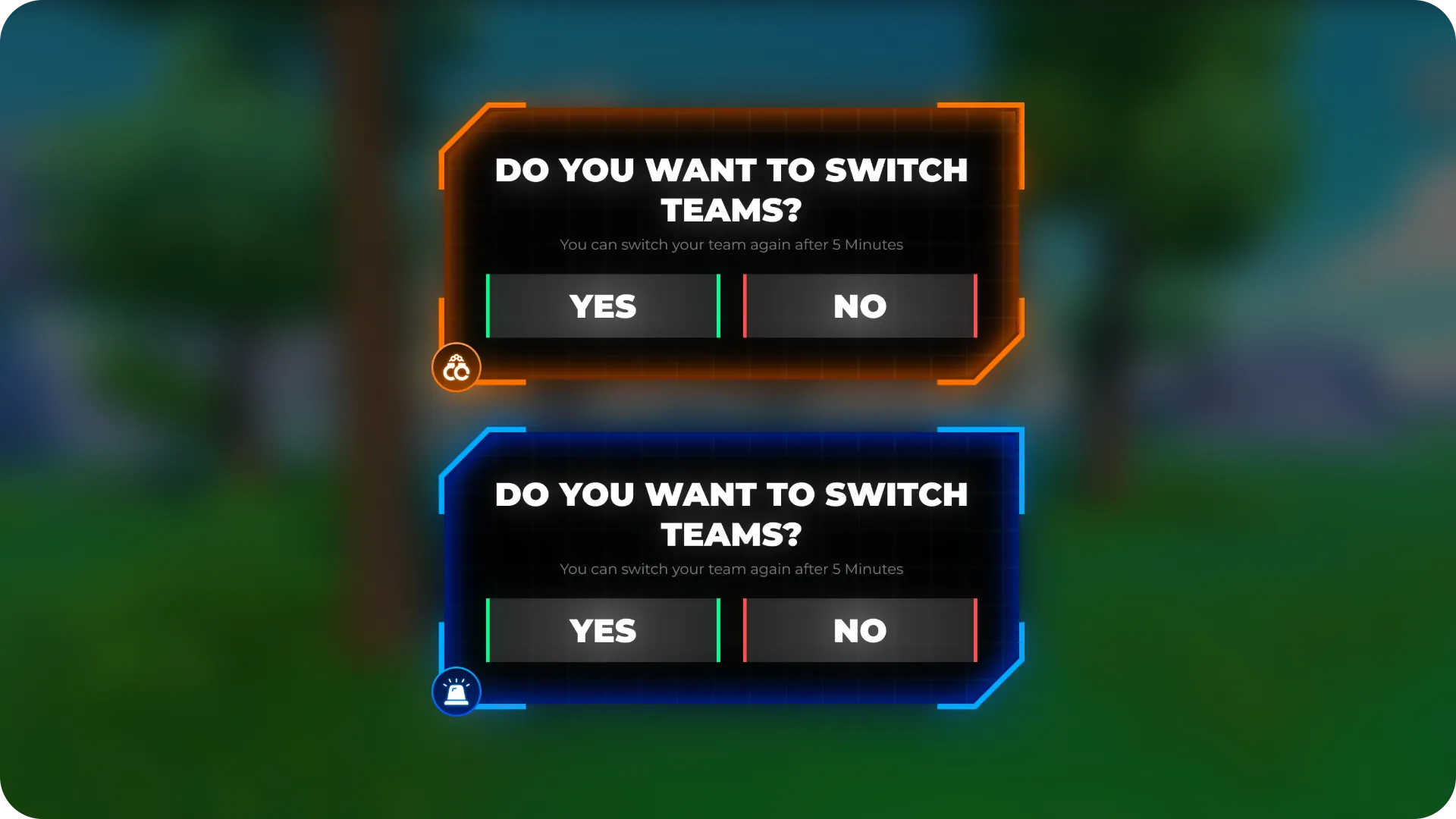 Dark Futuristic Glow — Team Switch