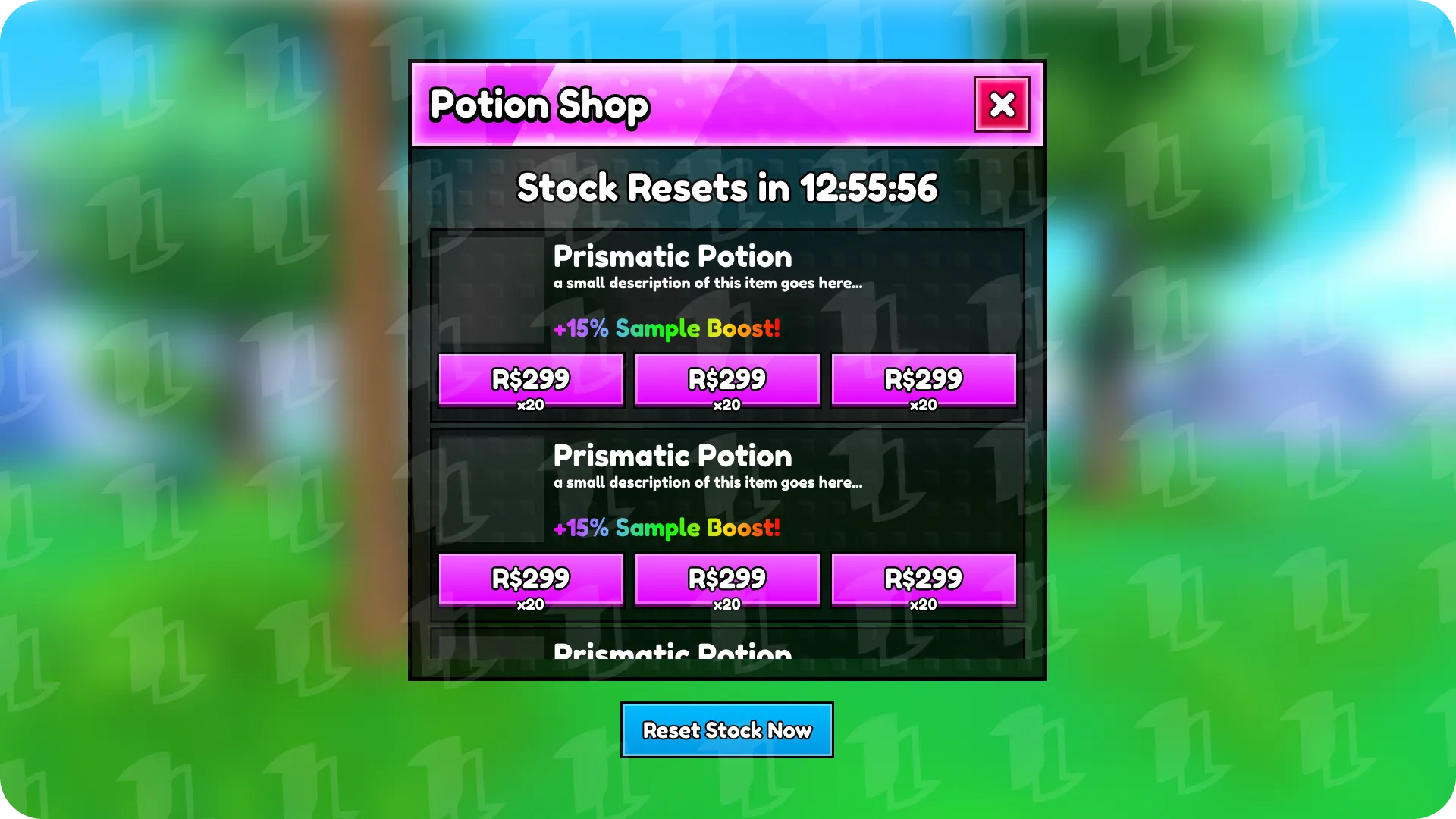 Dark Studded Glow — Potion Shop