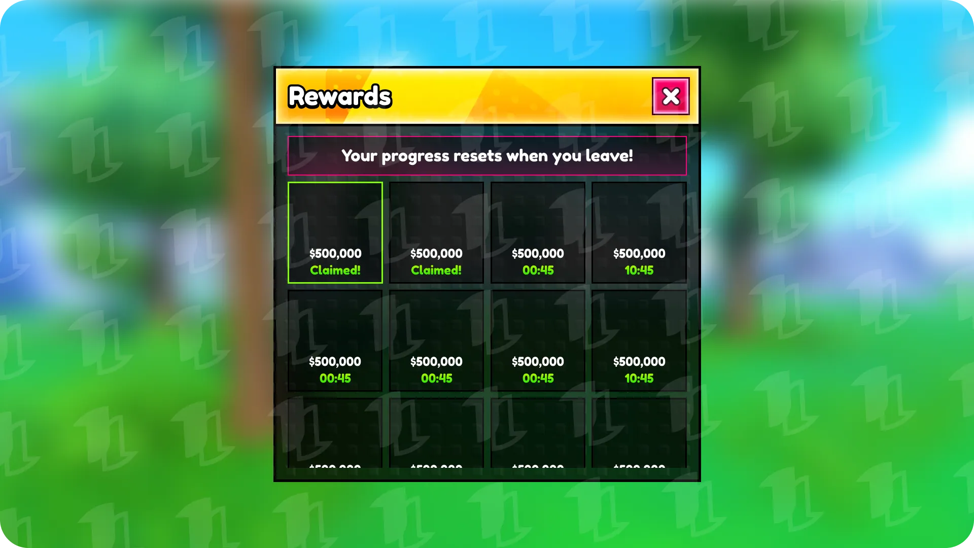 Dark Studded Glow — Rewards
