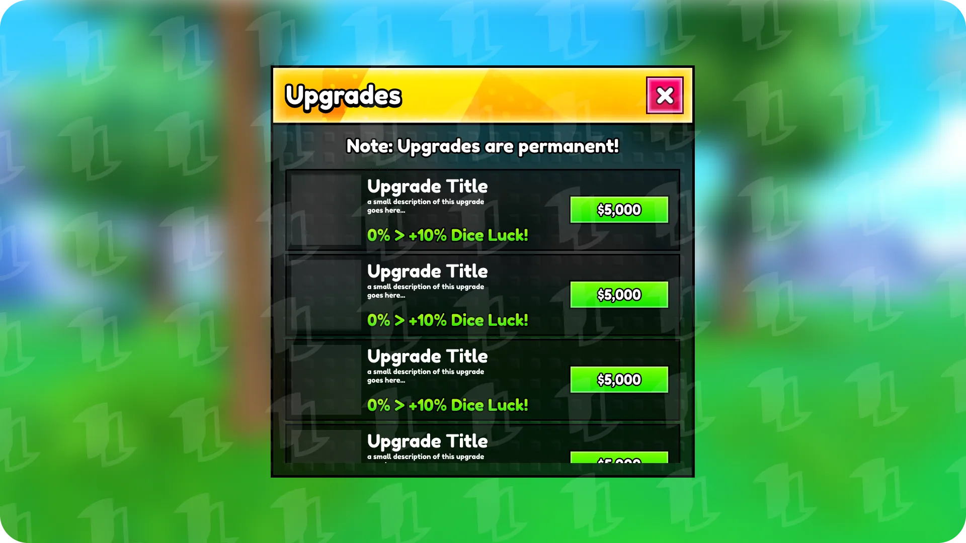 Dark Studded Glow — Upgrades