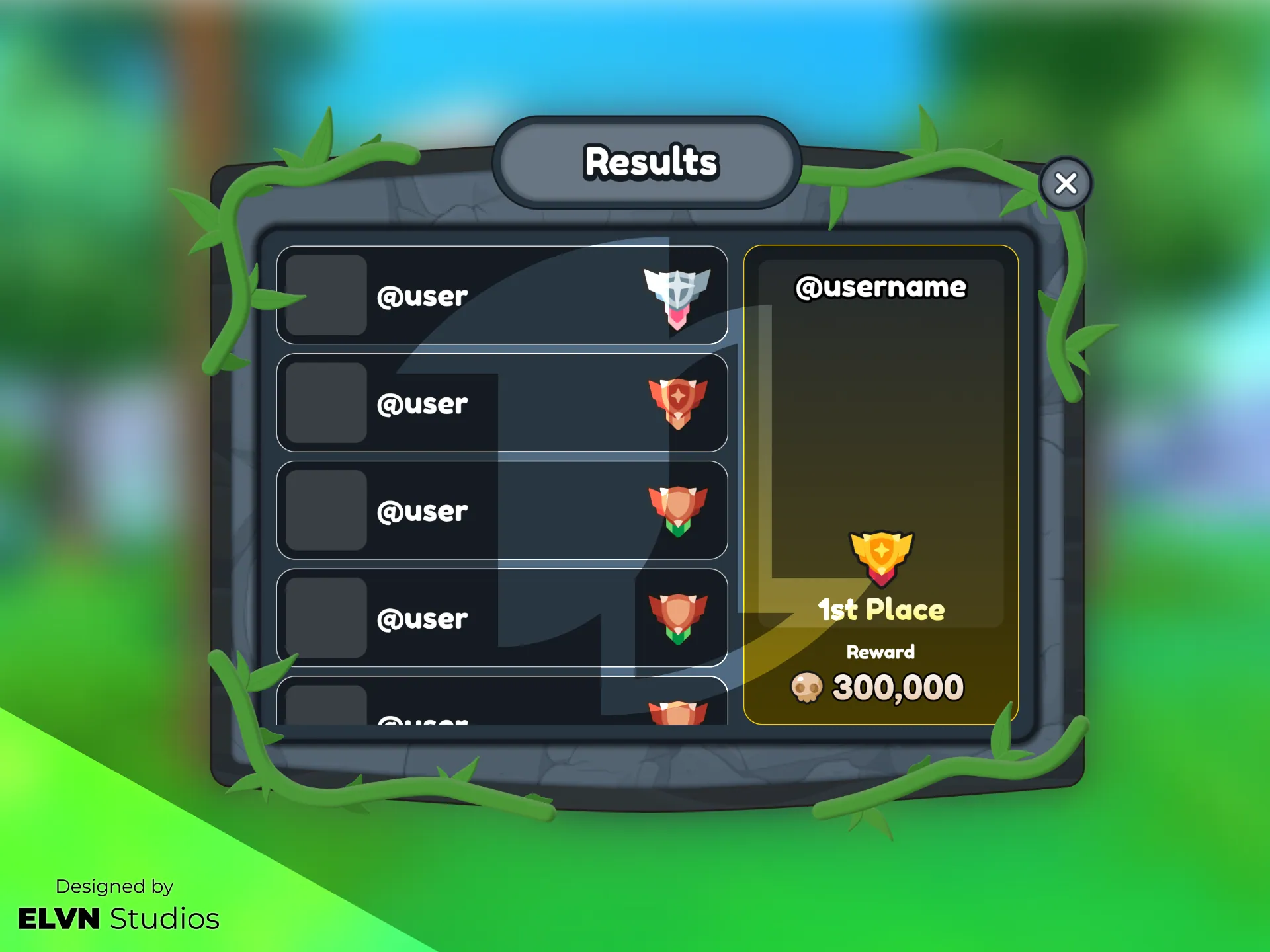 Rock Nature Theme — Results