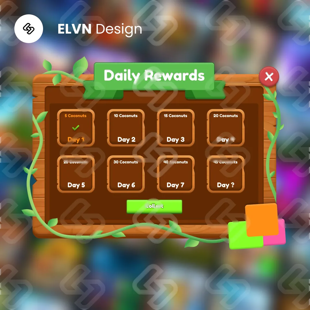 Cartoon Nature Series — Daily Rewards