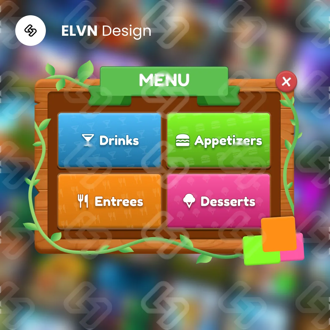 Cartoon Nature Series — Menu