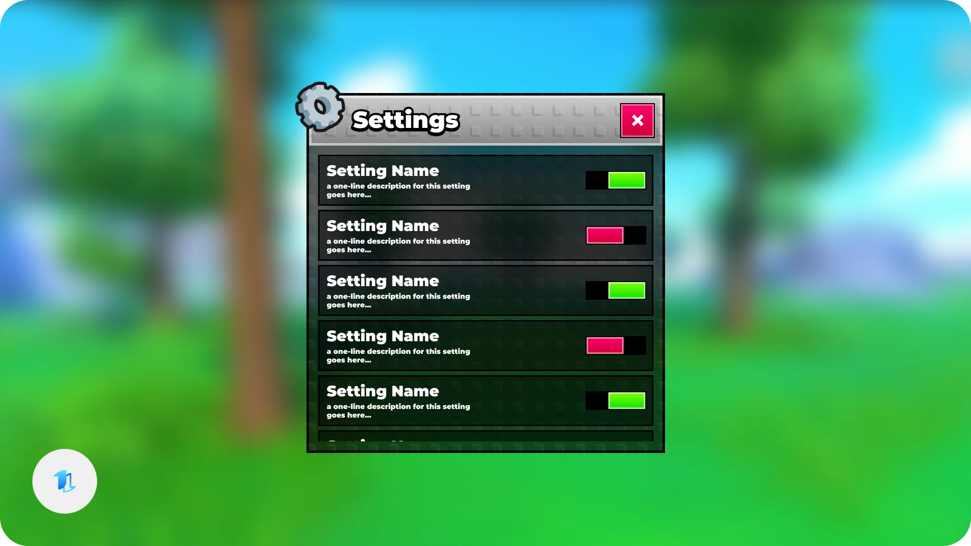 Studded Classic Set — Settings
