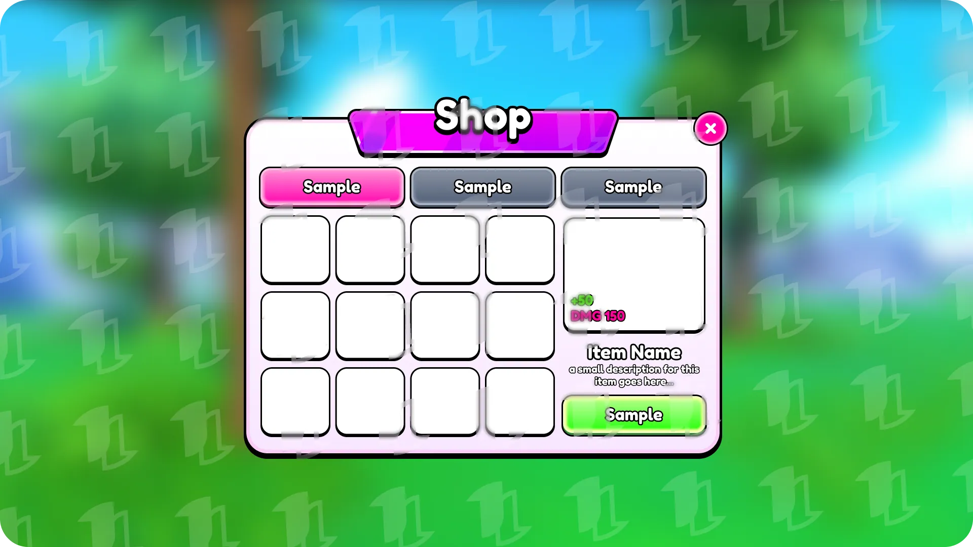 Candy Bar 2 Light Mode — Empty Shop