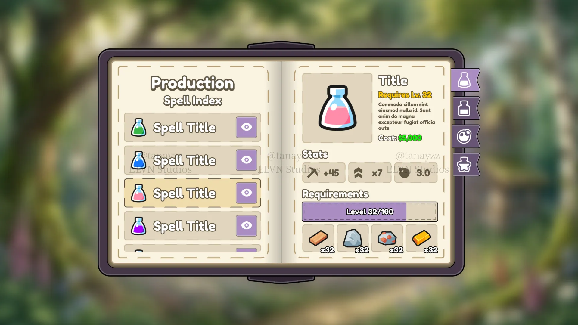 Glade & Grimoire — Spell Index