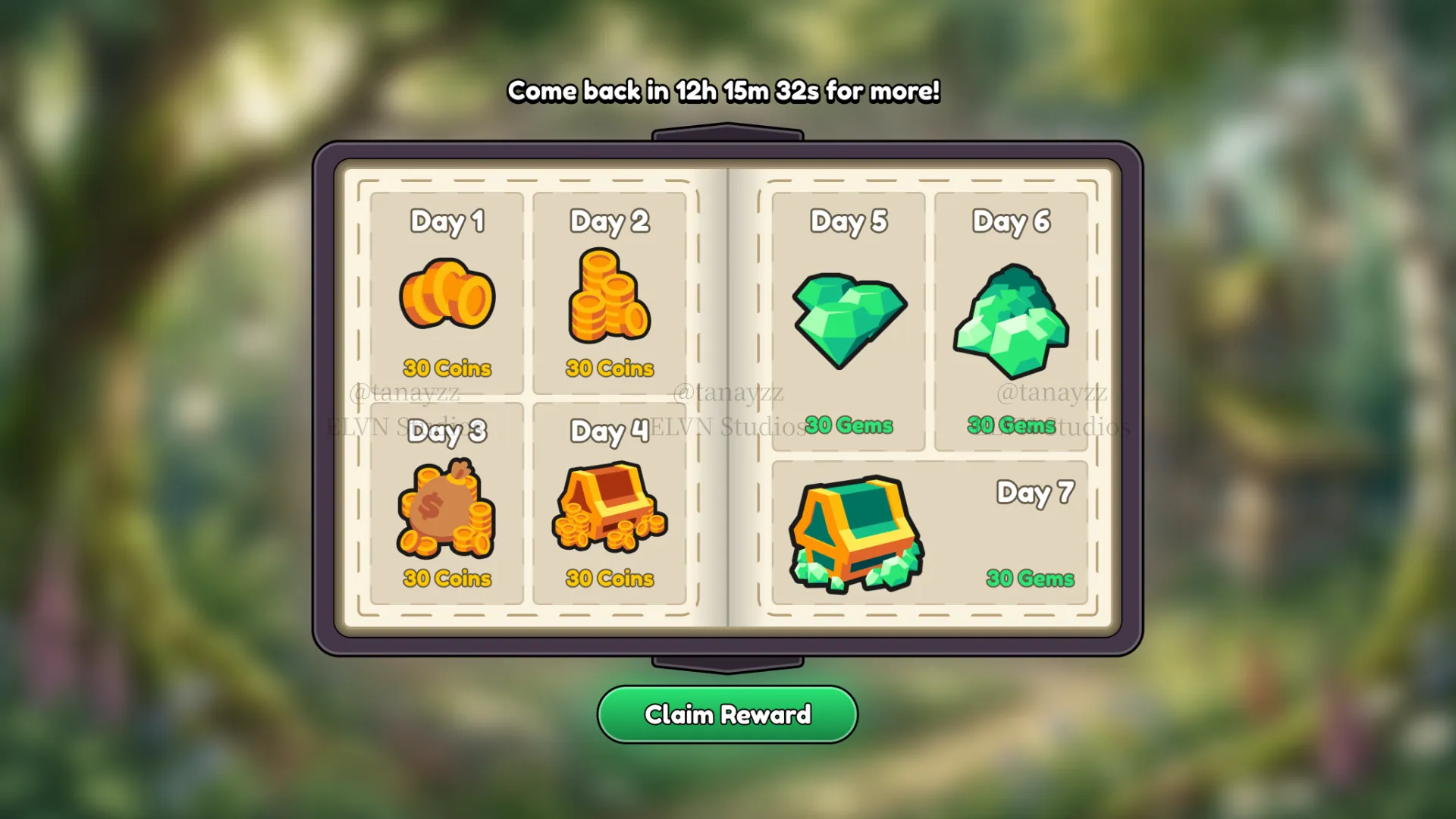Glade & Grimoire — Daily Rewards
